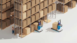 Porter AMR in Warehouse